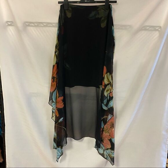 NWT Joseph Ribkoff Black-Multi Skirt Style 192634 - Picture 2 of 11